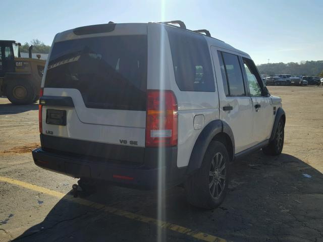 SALAE25428A492512 - 2008 LAND ROVER LR3 SE WHITE photo 4