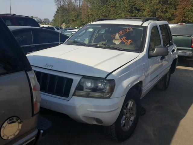 1J4GX48S04C301602 - 2004 JEEP GRAND CHER WHITE photo 2