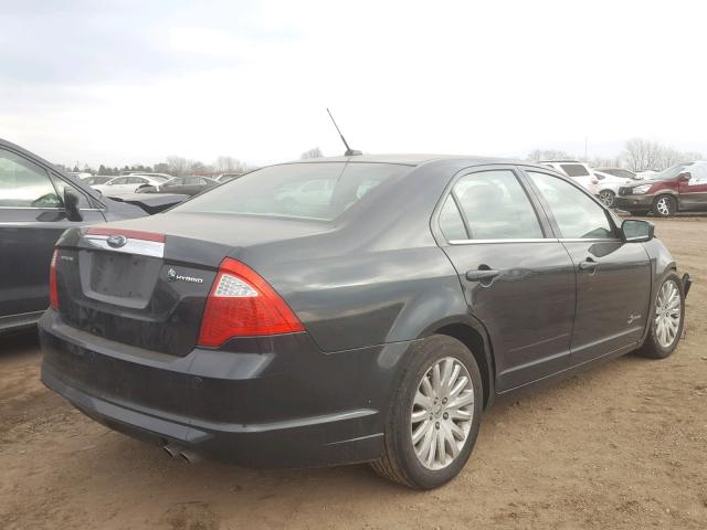 3FADP0L32AR233937 - 2010 FORD FUSION HYB BLACK photo 4