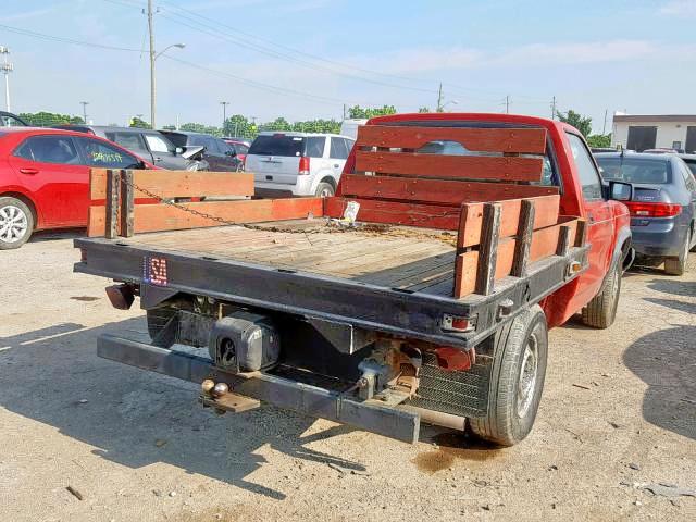 1B7FL26G4SW915743 - 1995 DODGE DAKOTA RED photo 4