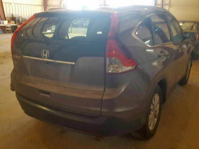 5J6RM3H7XCL016525 - 2012 HONDA CR-V EXL GRAY photo 4