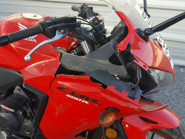 MLHPC4465E5102154 - 2014 HONDA CBR500 R RED photo 9