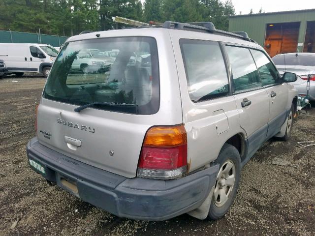 JF1SF6358YH701731 - 2000 SUBARU FORESTER L SILVER photo 4