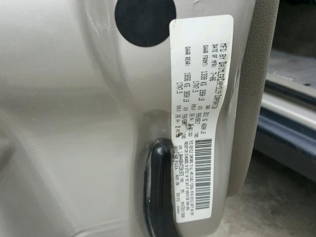 1J8HH48K47C501872 - 2007 JEEP COMMANDER SILVER photo 10