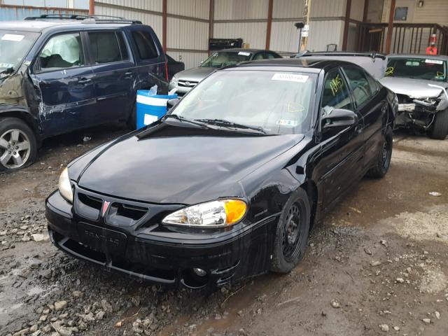 1G2NV52E72M594017 - 2002 PONTIAC GRAND AM G BLACK photo 2