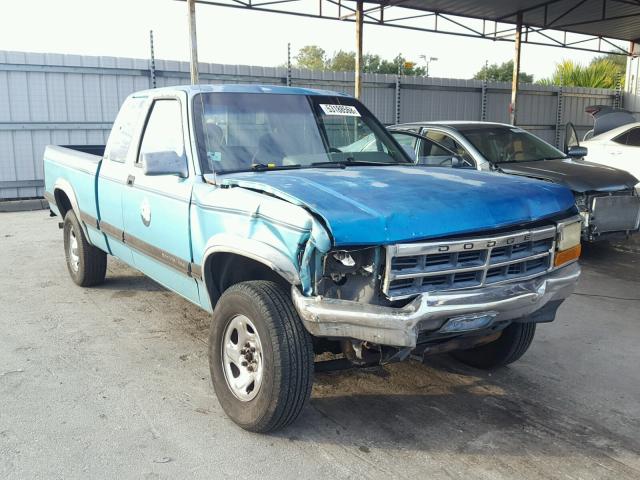 1B7GG23X3SW913589 - 1995 DODGE DAKOTA BLUE photo 1