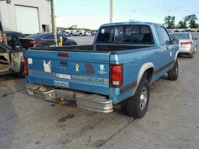 1B7GG23X3SW913589 - 1995 DODGE DAKOTA BLUE photo 4