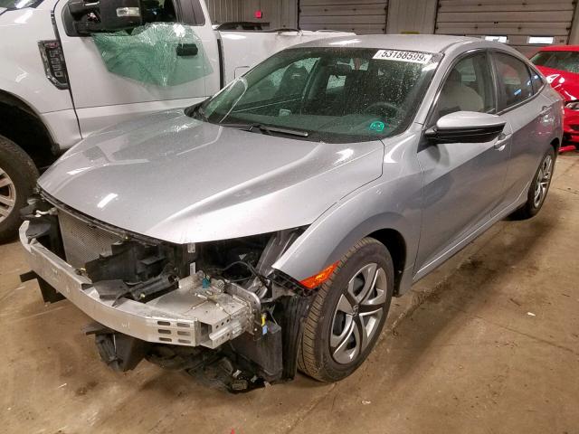 19XFC2F58GE008364 - 2016 HONDA CIVIC LX SILVER photo 2