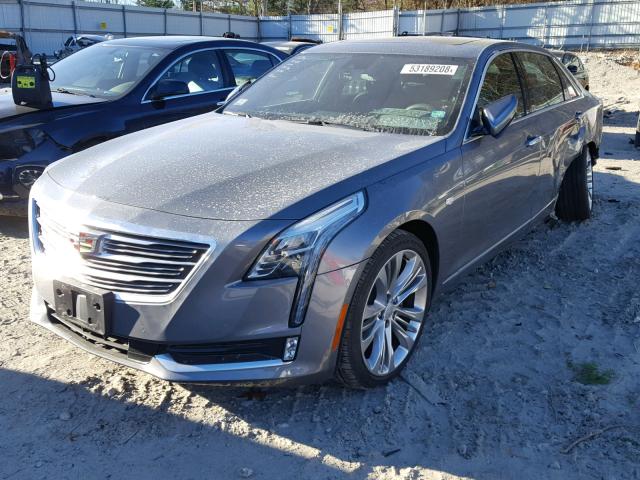 1G6KP5R62JU113230 - 2018 CADILLAC CT6 PLATIN GRAY photo 2