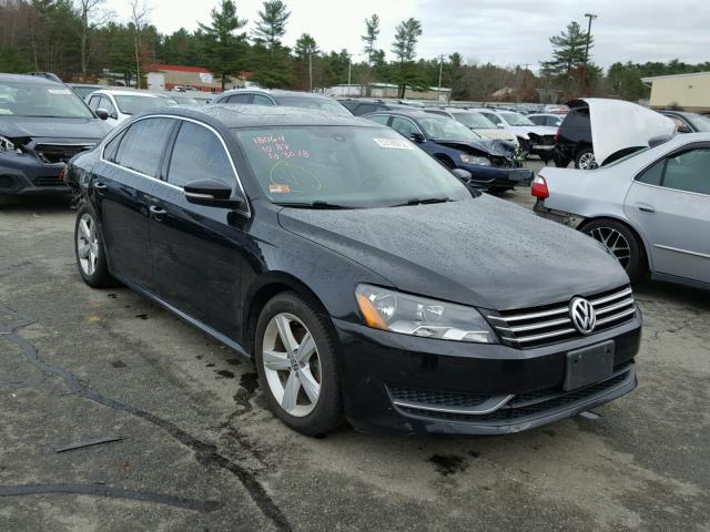 1VWBP7A37DC141509 - 2013 VOLKSWAGEN PASSAT SE BLACK photo 1