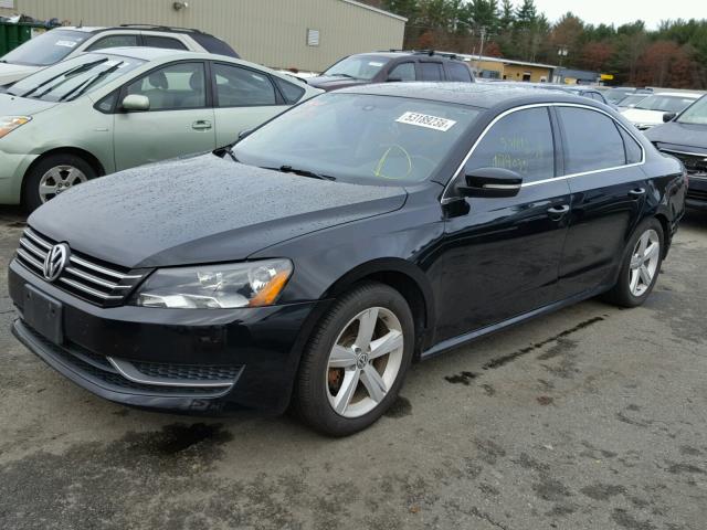 1VWBP7A37DC141509 - 2013 VOLKSWAGEN PASSAT SE BLACK photo 2