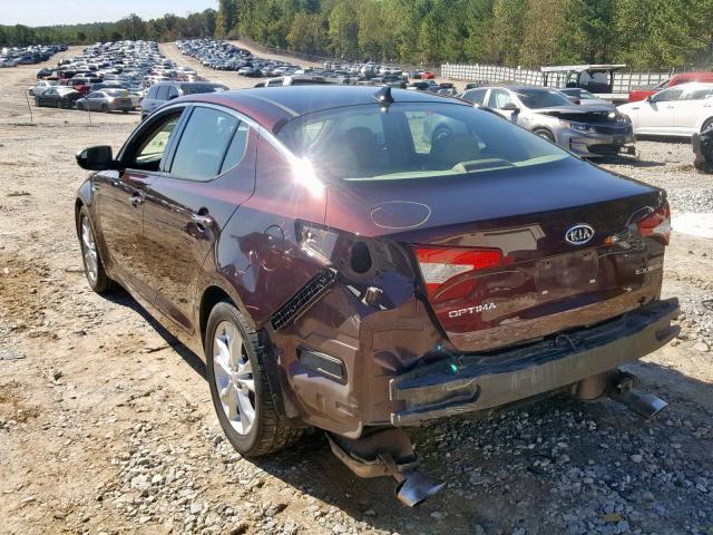 5XXGN4A66CG016426 - 2012 KIA OPTIMA EX BURGUNDY photo 3