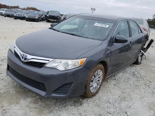 4T1BD1FK9CU011020 - 2012 TOYOTA CAMRY HYBR GRAY photo 2