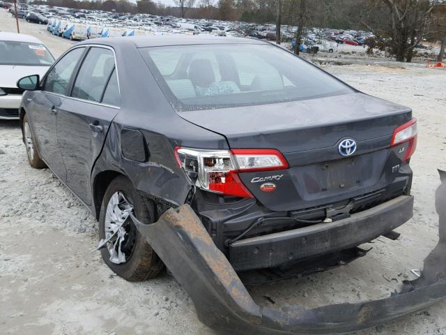 4T1BD1FK9CU011020 - 2012 TOYOTA CAMRY HYBR GRAY photo 3