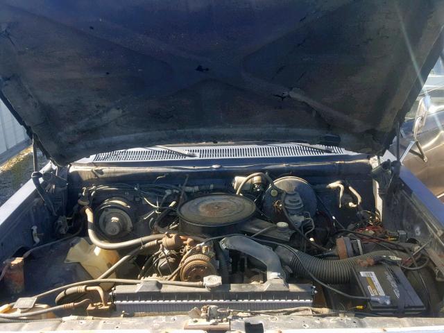 1B7HW14T6HS303473 - 1987 DODGE RAM BLACK photo 7