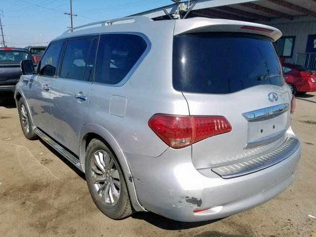 JN8AZ2NC6B9300170 - 2011 INFINITI QX56 SILVER photo 3