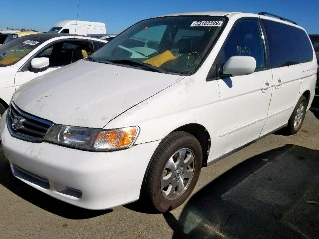 5FNRL18774B108578 - 2004 HONDA ODYSSEY EX WHITE photo 2