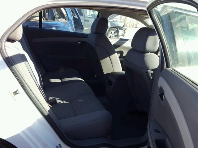 1G1ZH57B294100927 - 2009 CHEVROLET MALIBU 1LT WHITE photo 6