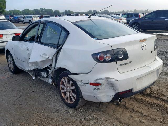 JM1BK12G871756425 - 2007 MAZDA 3 I WHITE photo 3