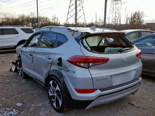 KM8J3CA21HU295705 - 2017 HYUNDAI TUCSON LIM WHITE photo 3