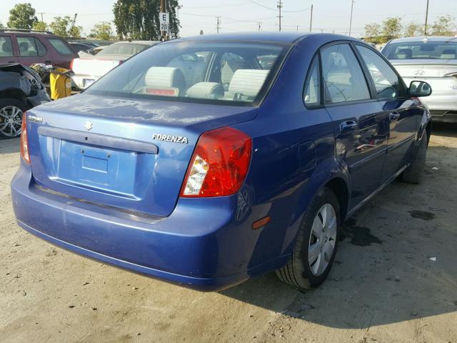 KL5JD56Z86K318656 - 2006 SUZUKI FORENZA BLUE photo 4