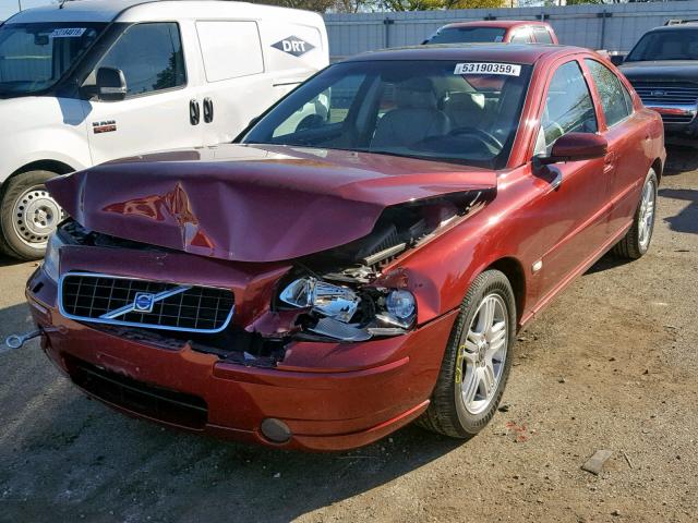 YV1RS592452484733 - 2005 VOLVO S60 2.5T RED photo 2