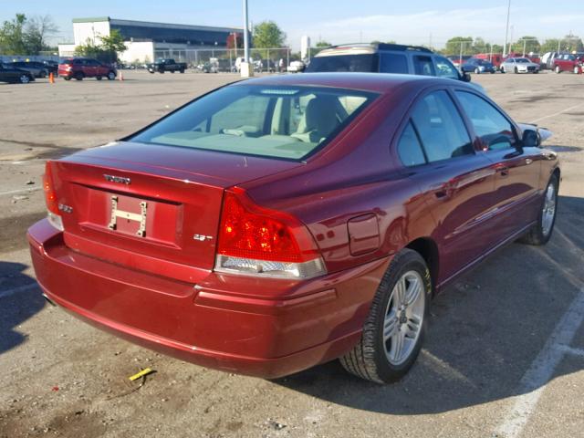 YV1RS592452484733 - 2005 VOLVO S60 2.5T RED photo 4