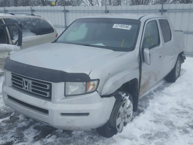 2HJYK16567H002116 - 2007 HONDA RIDGELINE SILVER photo 2