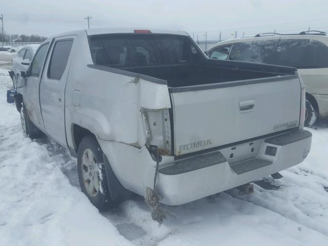 2HJYK16567H002116 - 2007 HONDA RIDGELINE SILVER photo 3