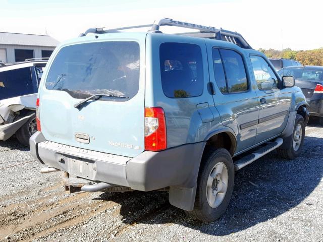 5N1ED28Y01C584136 - 2001 NISSAN XTERRA XE BLUE photo 4