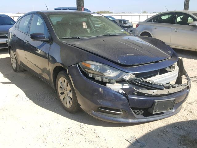 1C3CDFBB7ED681345 - 2014 DODGE DART SXT BLUE photo 1