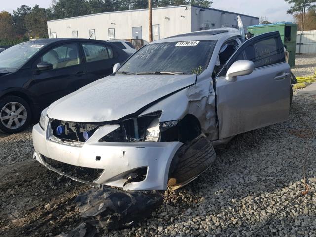 JTHBE262775015783 - 2007 LEXUS IS 350 SILVER photo 2