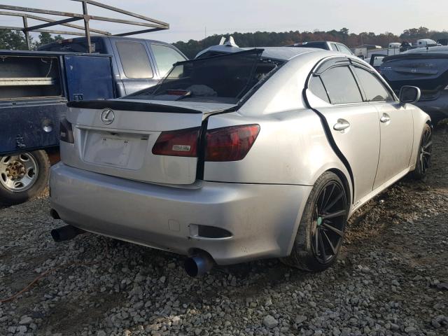 JTHBE262775015783 - 2007 LEXUS IS 350 SILVER photo 4