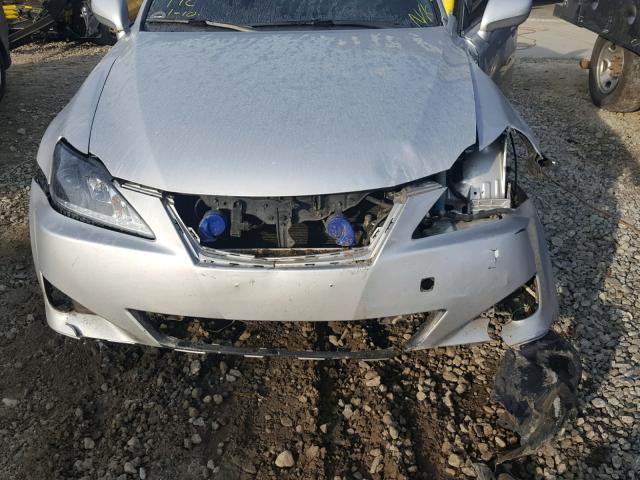 JTHBE262775015783 - 2007 LEXUS IS 350 SILVER photo 7