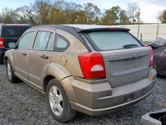 1B3HB48B68D674685 - 2008 DODGE CALIBER SX GOLD photo 3