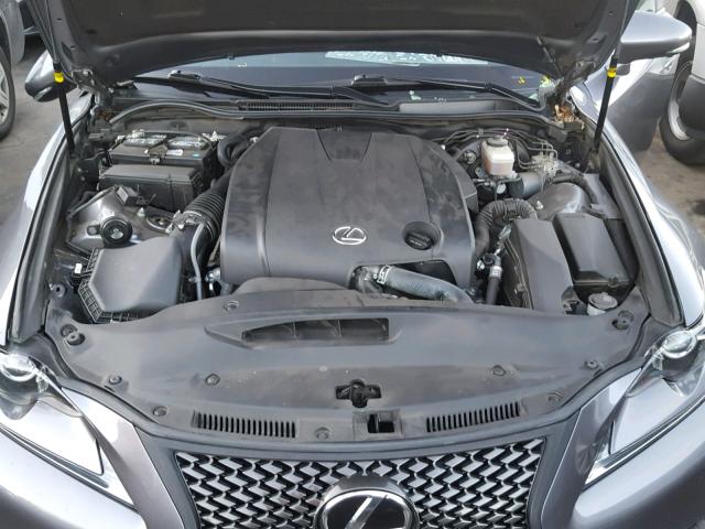 JTHBF1D26E5026121 - 2014 LEXUS IS 250 CHARCOAL photo 7