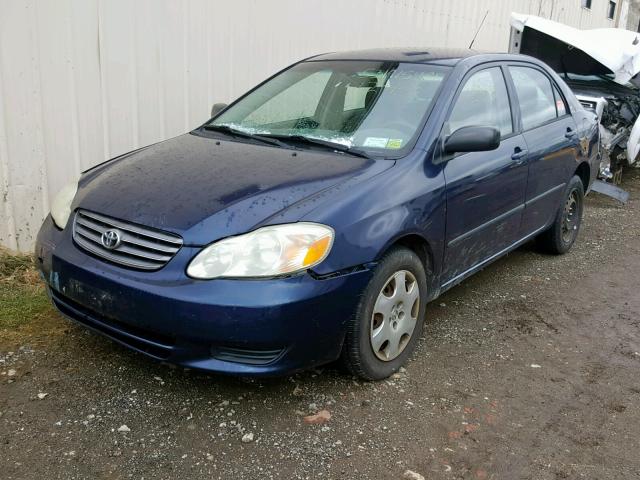 2T1BR32E63C141562 - 2003 TOYOTA COROLLA CE BLUE photo 2