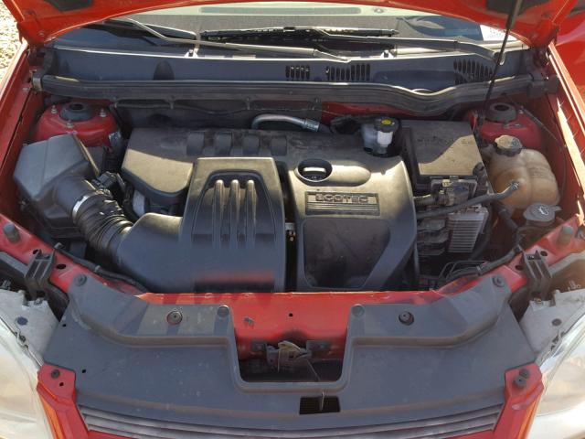 1G1AM18B477167119 - 2007 CHEVROLET COBALT SS RED photo 7