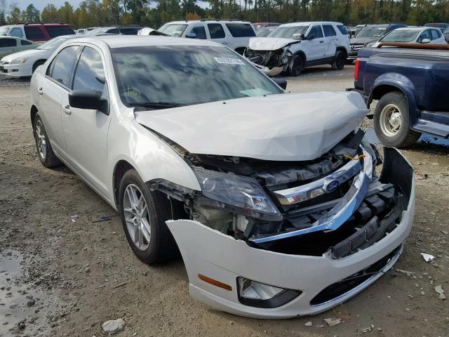 3FAHP0GA1CR237328 - 2012 FORD FUSION S WHITE photo 1