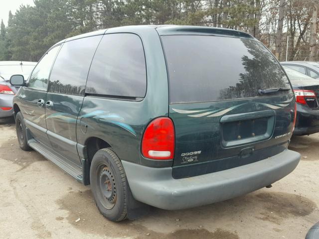 1B4GP45G6XB905801 - 1999 DODGE CARAVAN SE GREEN photo 3