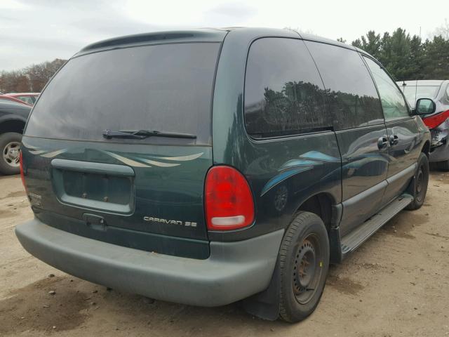 1B4GP45G6XB905801 - 1999 DODGE CARAVAN SE GREEN photo 4