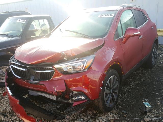 KL4CJBSB6JB675940 - 2018 BUICK ENCORE PRE RED photo 2