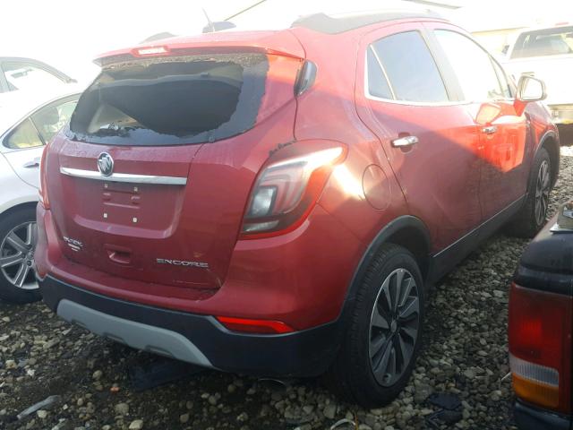 KL4CJBSB6JB675940 - 2018 BUICK ENCORE PRE RED photo 4