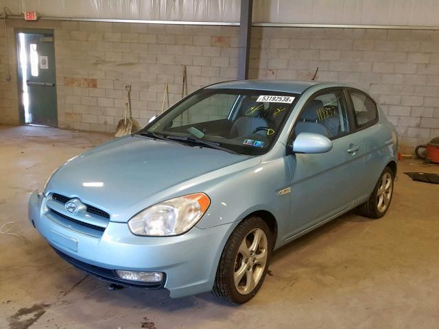 KMHCN36C38U070951 - 2008 HYUNDAI ACCENT SE BLUE photo 2