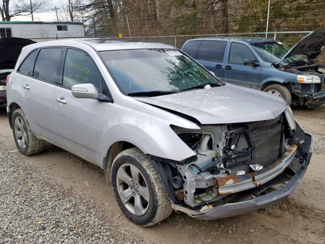 2HNYD28827H501405 - 2007 ACURA MDX SPORT SILVER photo 1