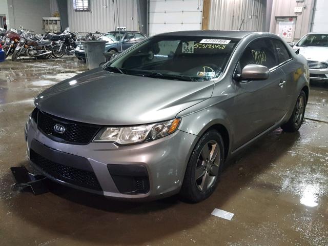 KNAFU6A2XB5357481 - 2011 KIA FORTE EX GRAY photo 2