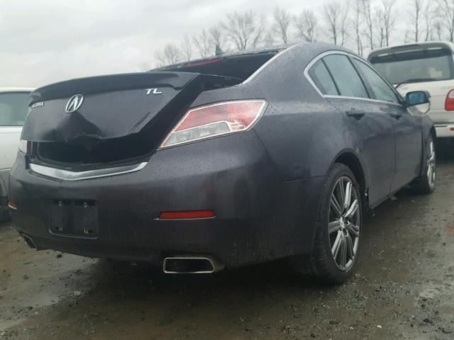 19UUA9F54CA006521 - 2012 ACURA TL GRAY photo 4