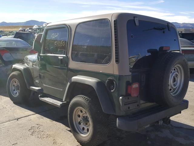 1J4FY29P5XP447000 - 1999 JEEP WRANGLER / GREEN photo 3