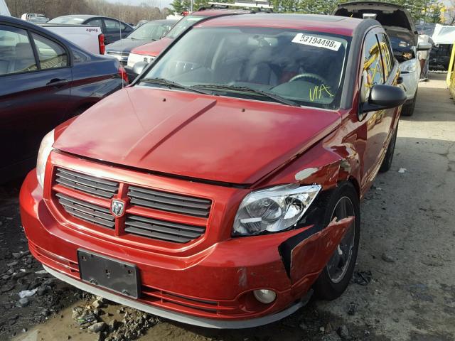 1B3HB48B77D209671 - 2007 DODGE CALIBER SX BURGUNDY photo 2