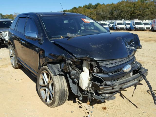 2FMDK3AK0CBA66687 - 2012 FORD EDGE SPORT BLACK photo 1